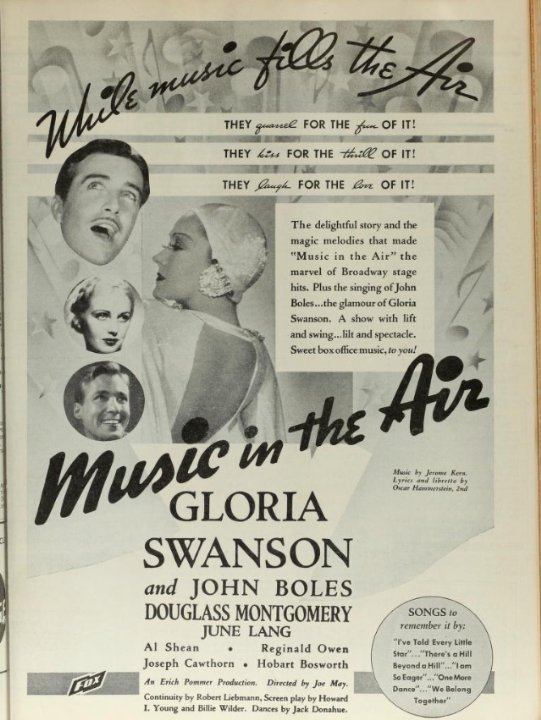 Music in the Air Movie Poster