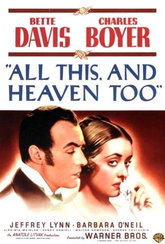 All This, and Heaven Too Movie Poster