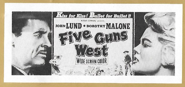 Five Guns West Movie Poster