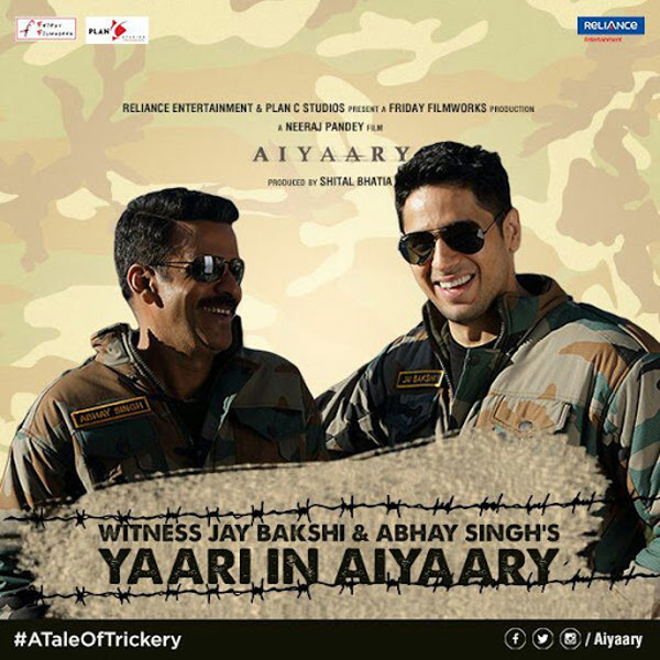 Aiyaary (2018) First Look Poster