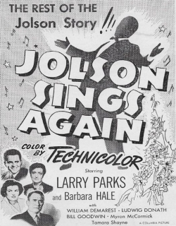 Jolson Sings Again Movie Poster