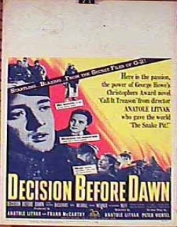 Decision Before Dawn Movie Poster