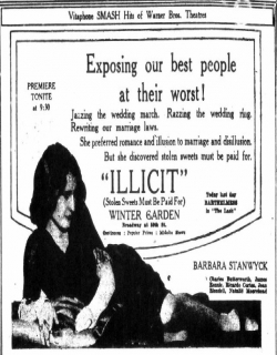 Illicit (1931) - English
