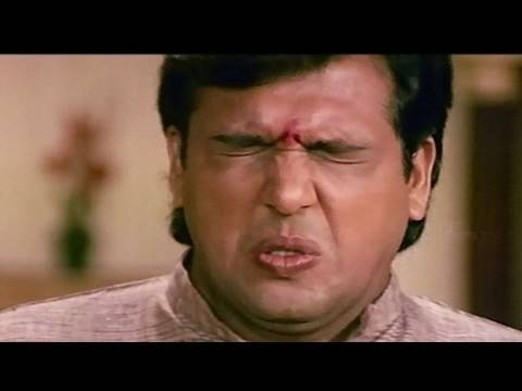 Raju Babu Scene - Govinda Cheats Kader Khan 
