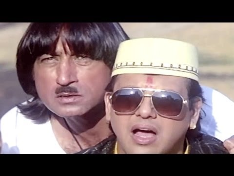 Raja Babu Scene - Govinda Helps Villagers 