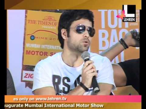 Ajay-Emraan At Mumbai International Motor Show
